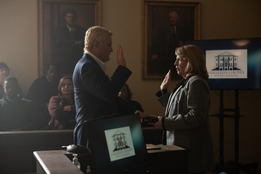 MURDAUGH: DEATH IN THE FAMILY - “The Man in the Glass” - The family attends Maggie and Paul’s murder trial. Buster navigates the negative attention from the public as he chases the truth. (Disney/Daniel Delgado Jr.)JASON CLARKE