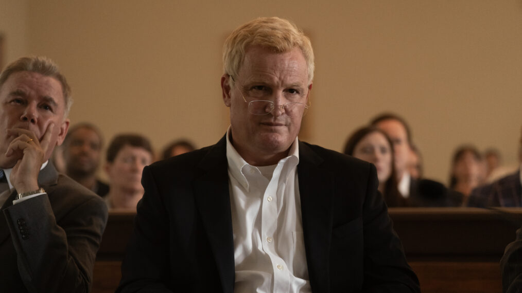 MURDAUGH: DEATH IN THE FAMILY - “The Man in the Glass” - The family attends Maggie and Paul’s murder trial. Buster navigates the negative attention from the public as he chases the truth. (Disney/Daniel Delgado Jr.) SPENCER GARRETT, JASON CLARKE