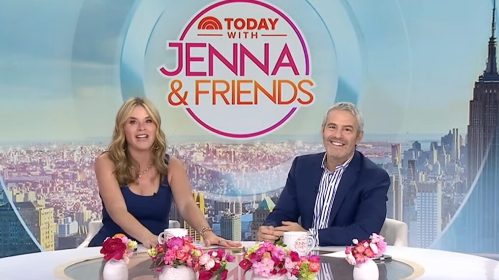 Jenna Bush Hager and Andy Cohen on the June 13, 2025, episode of NBC's 'Today With Jenna & Friends.'