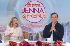 Jenna Bush Hager and Carson Daly on the November 6, 2025, episode of NBC's 'Today With Jenna & Friends.'