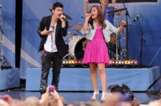 Joe Jonas and Demi Lovato on Good Morning America