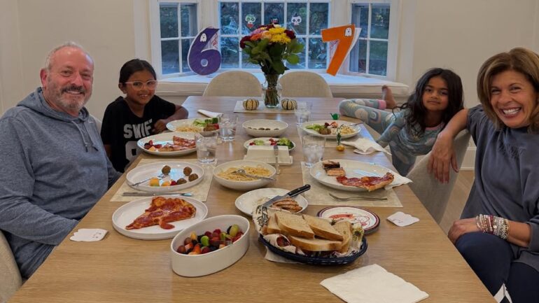 Hoda Kotb, Joel Schiffman, and daughters Haley and Hope, Instagram, October 3, 2025.