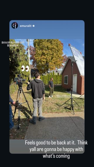 Keith Bynum, Instagram Story, November 14, 2025.