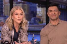 Kelly Ripa and Mark Consuelos on the November 14, 2025, episode of ABC's 'Live With Kelly and Mark.'