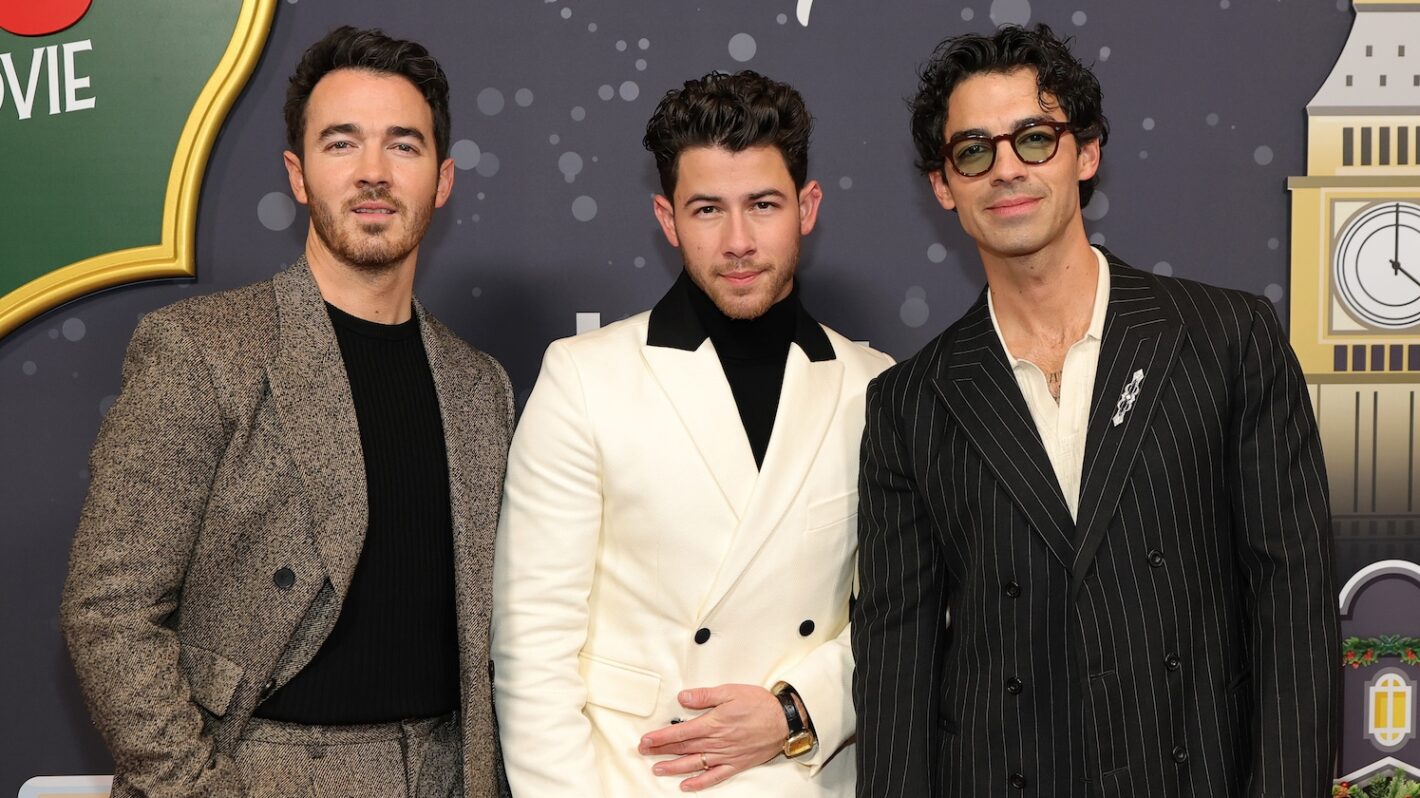 Kevin Jonas, Nick Jonas, and Joe Jonas attend Disney+'s 