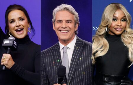 Kyle Richards, Andy Cohen, and Phaedra Parks, BravoCon 2025, November 2025.
