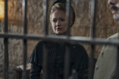 Death by Lightning. Paula Malcomson as Franny in episode 104 of Death by Lightning. Cr. Larry Horricks/Netflix © 2025