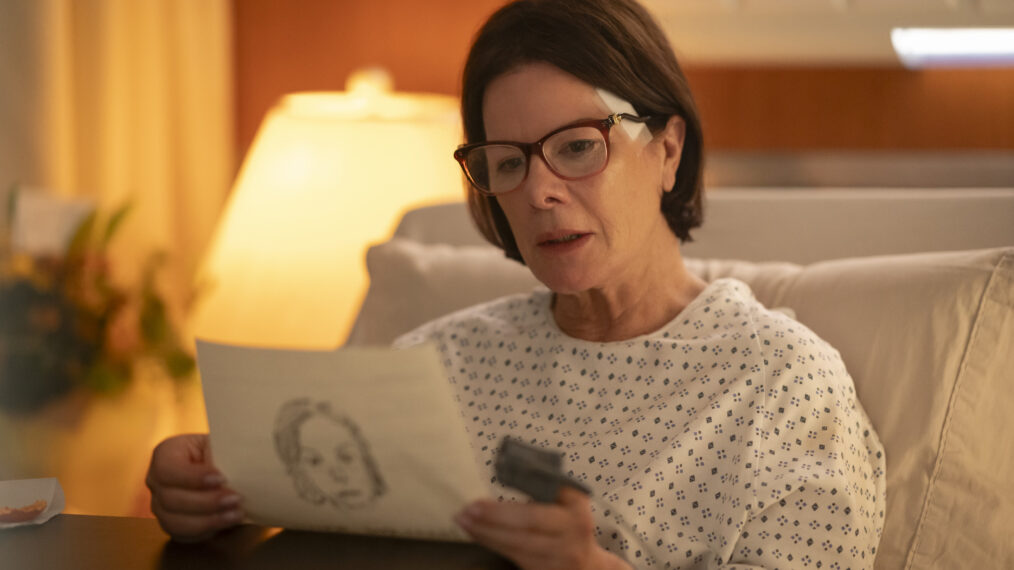 MURDER IN A SMALL TOWN: Marcia Gay Harden in the 'Fall of Holman' episode of MURDER IN A SMALL TOWN airing Tuesday, Nov. 25 (8:00-9:00PM ET/PT) on FOX. ©2025 Fox Media LLC. CR: Kailey Schwerman/ FOX.