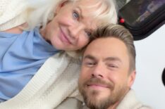 Marriann Hough and Derek Hough via Derek's Instagram Story, November 25, 2025.