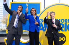 Michael Strahan, Robin Roberts, George Stephanopoulos, 'Good Morning America,' ABC, November 3, 2025.