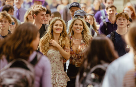 Michelle Randolph as Ainsley Norris and Ali Larter as Angela Norris in Landman episode 1, season 2, streaming on Paramount+. Photo Credit: Emerson Miller/Paramount+