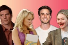 Paul Johansson as Dan Scott and Barbara Alyn Woods as Deb Scott on One Tree Hill; Emily Alyn Lind as Young Deb Scott and Carson Rowland as Young Dan Scott