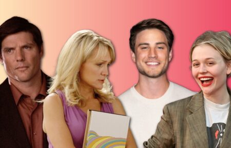 Paul Johansson as Dan Scott and Barbara Alyn Woods as Deb Scott on One Tree Hill; Emily Alyn Lind as Young Deb Scott and Carson Rowland as Young Dan Scott