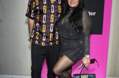 Reza Farahan and Mercedes Javid at BravoCon 2025, November 16, 2025.