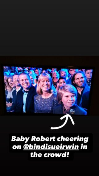 Chandler Powell, Terri Irwin, and Robert Irwin circa 2015 via Robert Irwin's Instagram Story, November 11, 2025.