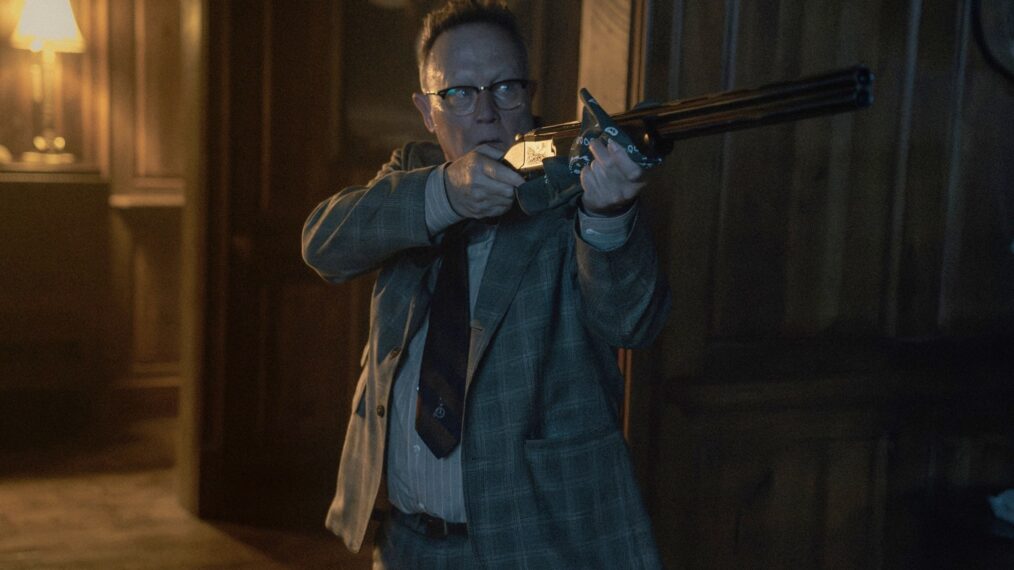 Robert Patrick as Jeremiah Dunmire in Tulsa King, episode 10, season 3, streaming on Paramount+, 2025. Photo Credit: Brian Douglas/Paramount+.