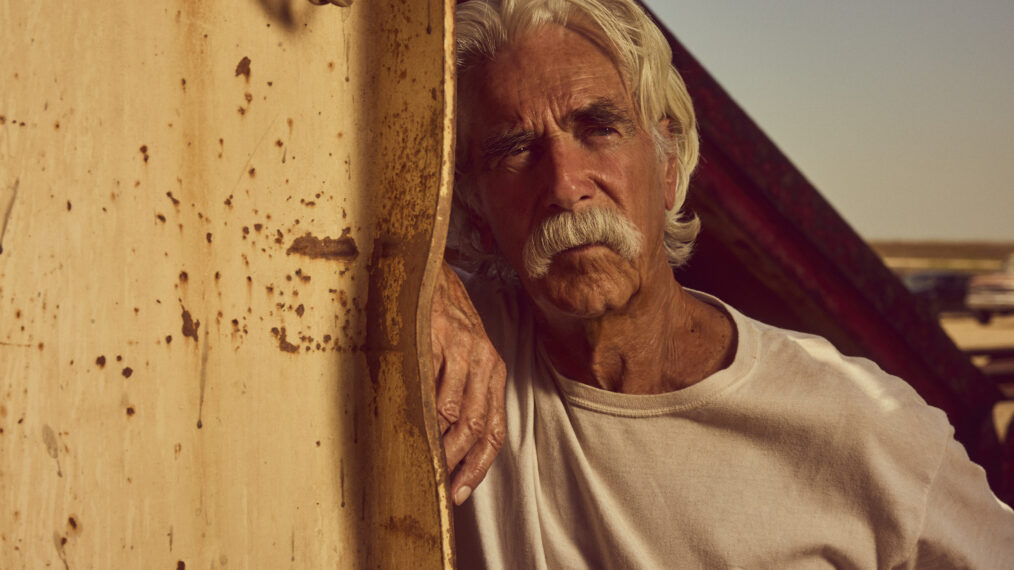 Sam Elliott as T.L. in Landman, season 2, streaming on Paramount+. Photo Credit: Emerson Miller/Paramount+