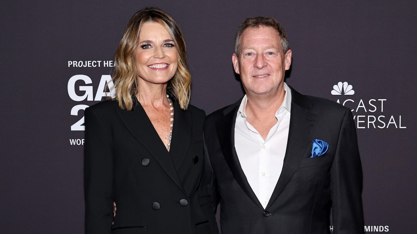 Savannah Guthrie and Mike Feldman attend the Project Healthy Minds World Mental Health Day Gala at Spring Studios on October 10, 2024 in New York City.