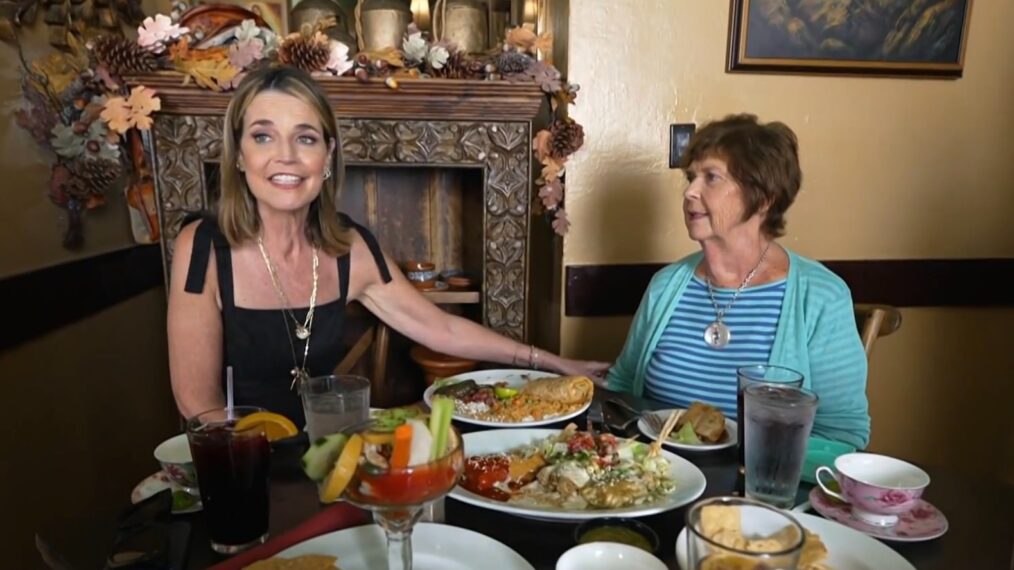 Savannah Guthrie and Nancy Guthrie on the November 5, 2025, episode of NBC's 'Today.'