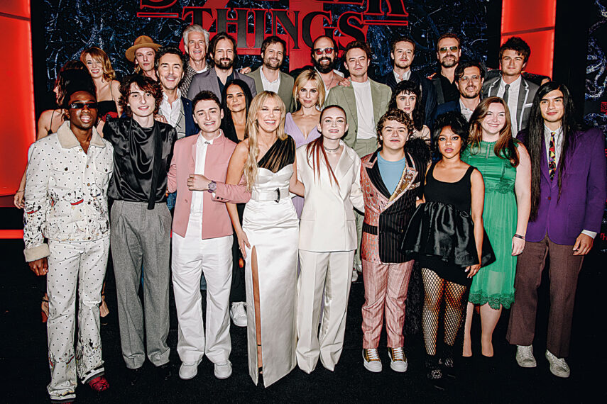 Stranger Than Fiction Stranger Things cast at the premiere of season 4 of 'Stranger Things' held at Netflix Studios Brooklyn on May 14th, 2022 in Brooklyn, New York.