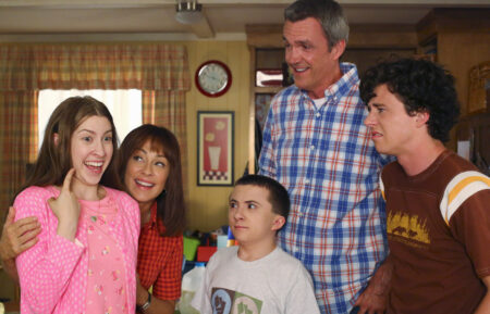 Eden Sher, Patricia Heaton, Atticus Shaffer, Neil Flynn, Charlie McDermott in 'The Middle'