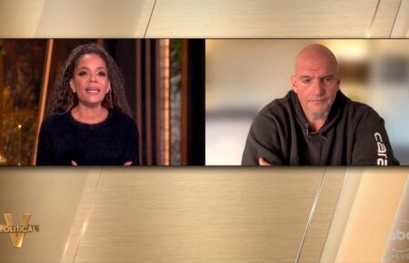 Sunny Hostin and John Fetterman on The View