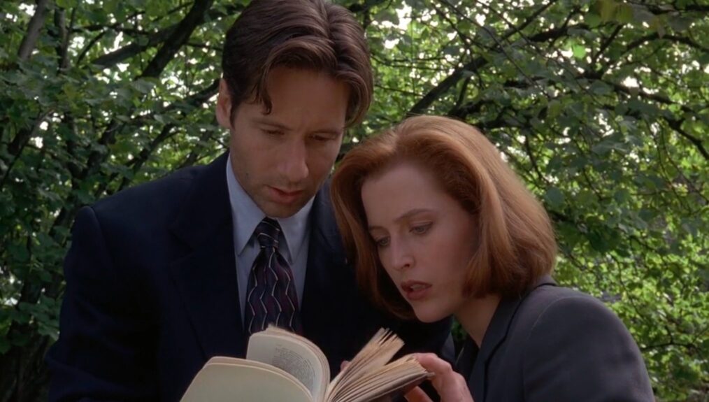 David Duchovny and Gillian Anderson in The X-Files Season 4 Episode 10