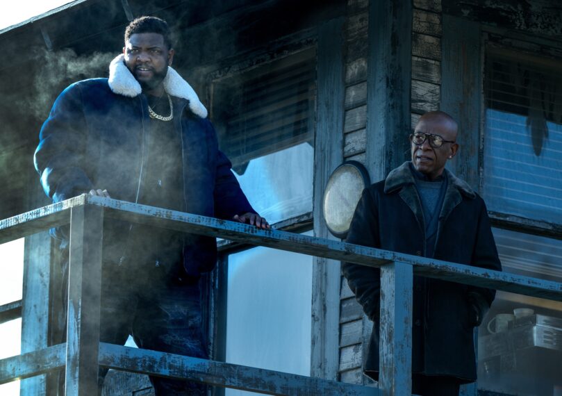 L-R:Tobi Bamtefa as Deverin 