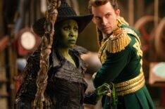 Cynthia Erivo as Elphaba and Jonathan Bailey as Fiyero in Wicked: For Good