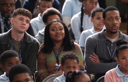 Chris Perfetti, Quinta Brunson, and Tyler James Williams in 'Abbott Elementary' Season 5