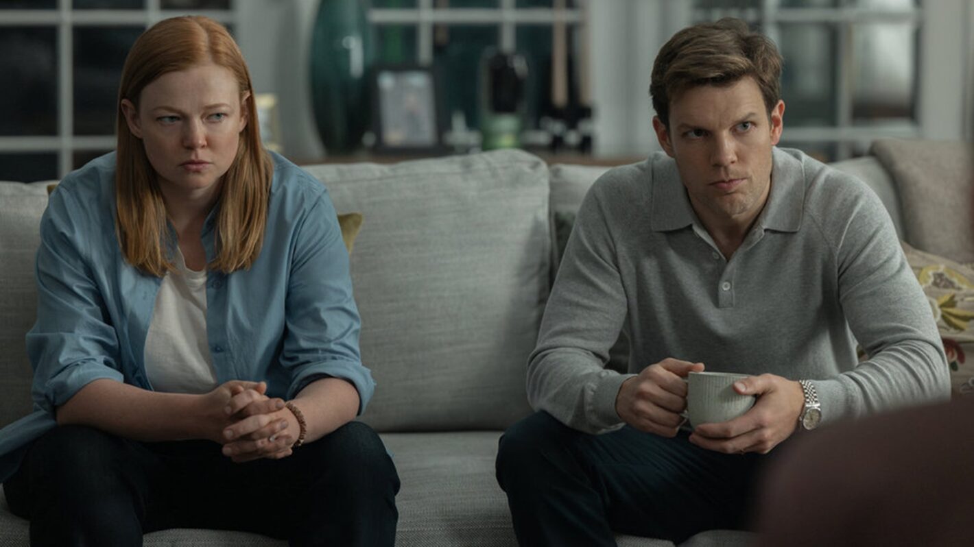 Sarah Snook and Jake Lacy in 'All Her Fault'