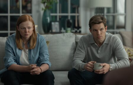 Sarah Snook and Jake Lacy in 'All Her Fault'