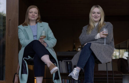 ALL HER FAULT -- Episode 108 -- Pictured: (l-r) Sarah Snook as Marissa Irvine, Dakota Fanning as Jenny Kaminski