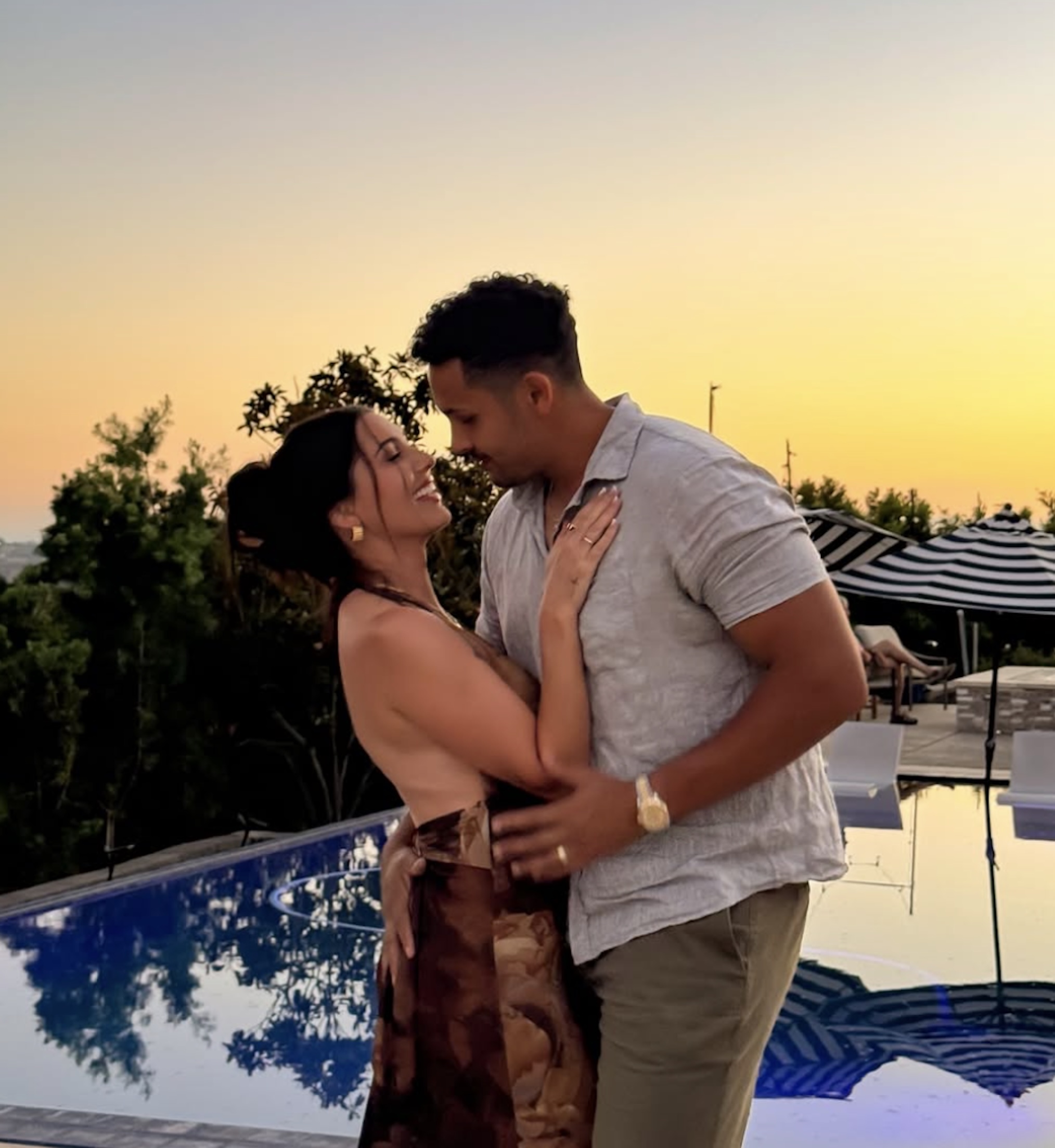 Becca Kufrin and Thomas Jacobs together