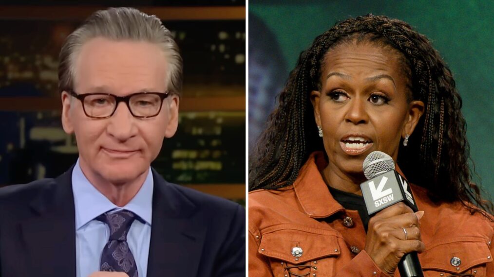 Bill Maher and Michelle Obama