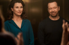 Bridget Moynahan and Donnie Wahlberg in 'Boston Blue' Season 1 Episode 1
