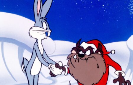 BUGS BUNNY'S LOONEY CHRISTMAS TALES, (from left): Bugs Bunny, Tasmanian Devil (as Santa Claus), 1979.