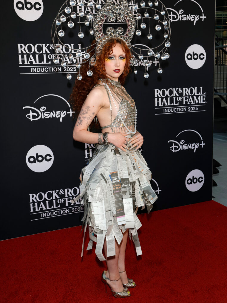 Chappell Roan at the 2025 Rock and Roll Hall of Fame Induction Ceremony at Peacock Theater in Los Angeles on November 8, 2025
