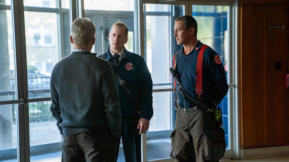 Tim Hopper as Tom Van Meter, Taylor Kinney as Kelly Severide — 'Chicago Fire' Season 14 Episode 7 