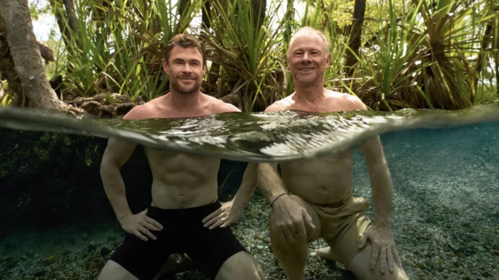 Chris Hemsworth and his dad in 'Chris Hemsworth: A Road Trip to Remember'