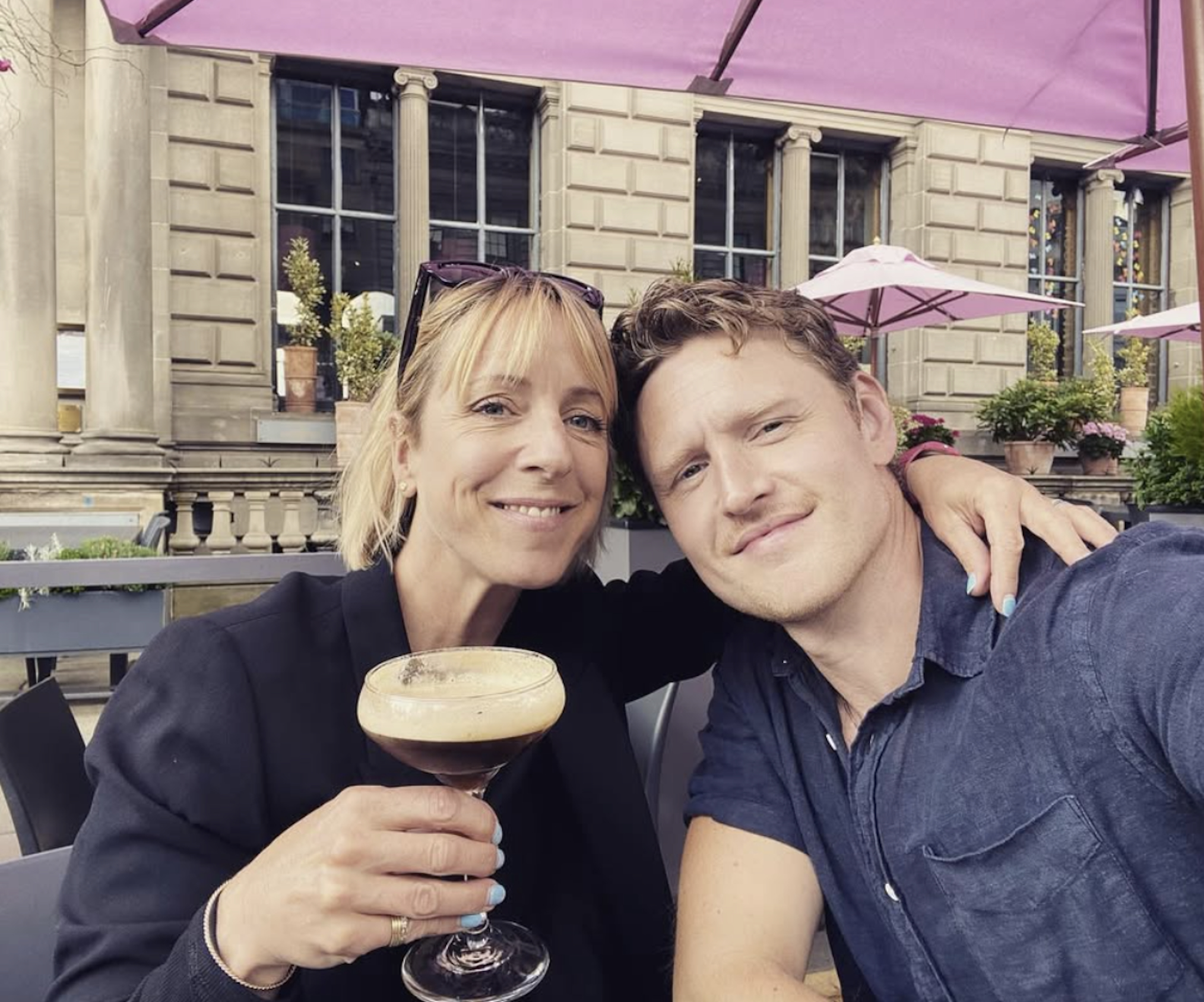 Claudie Blakley and Ross Anderson together