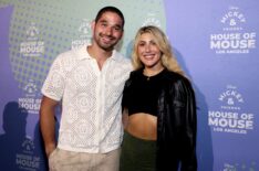 Alan Bersten and Emma Slater attend Disney's Mickey & Friends House of Mouse at NYA WEST on June 05, 2025
