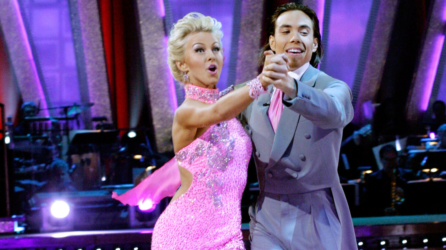 dancing partners Julianne Hough, Apolo Anton Ohno