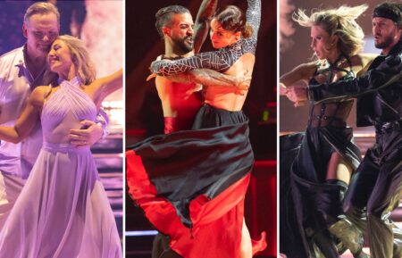 Andy Richter, Emma slater, Mark Ballas, Whitney Levitt, Alix Earle, Val Chmerkovskiy