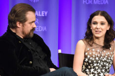 David Harbour and Millie Bobby Brown