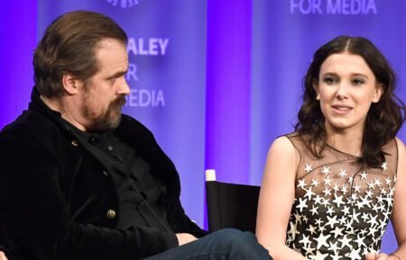 David Harbour and Millie Bobby Brown