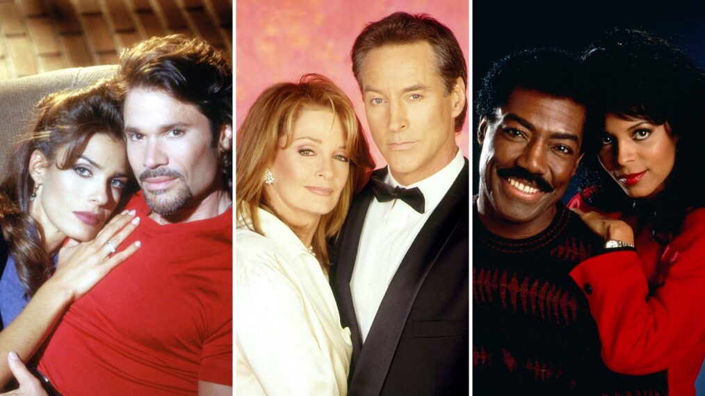 Kristian Alfonso and Peter Reckell, Deidre Hall and Drake Hogestyn, James Reynolds and Renee Jones on 'Days of Our Lives'