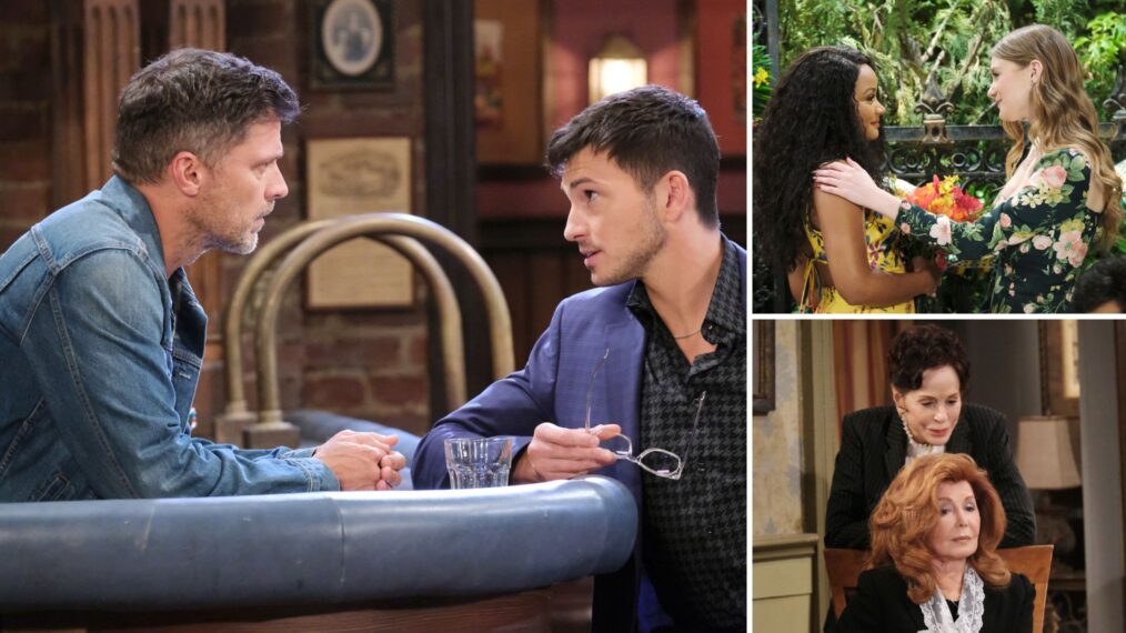 Greg Vaughan, Robert Scott Wilson on 'Days of Our Lives'; Lindsay Arnold, Raven Bowens on 'Days of Our LIves'; Louise Sorel with Suzanne Rogers