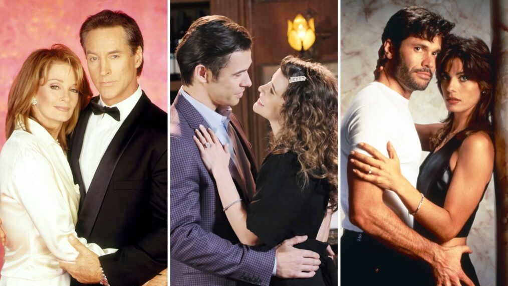 Deidre Hall and Drake Hogestyn, Paul Telfer and Linsey Godfrey, Peter Reckell, Kristian Alfonso as Bo and Hope on 'Days of Our Lives'