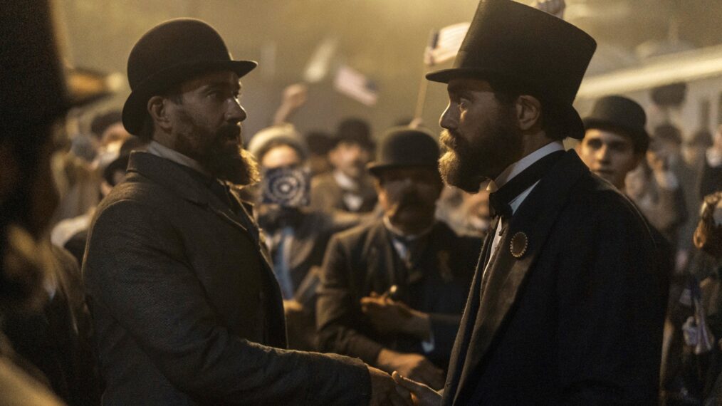 Matthew Macfadyen and Michael Shannon in 'Death by Lightning'